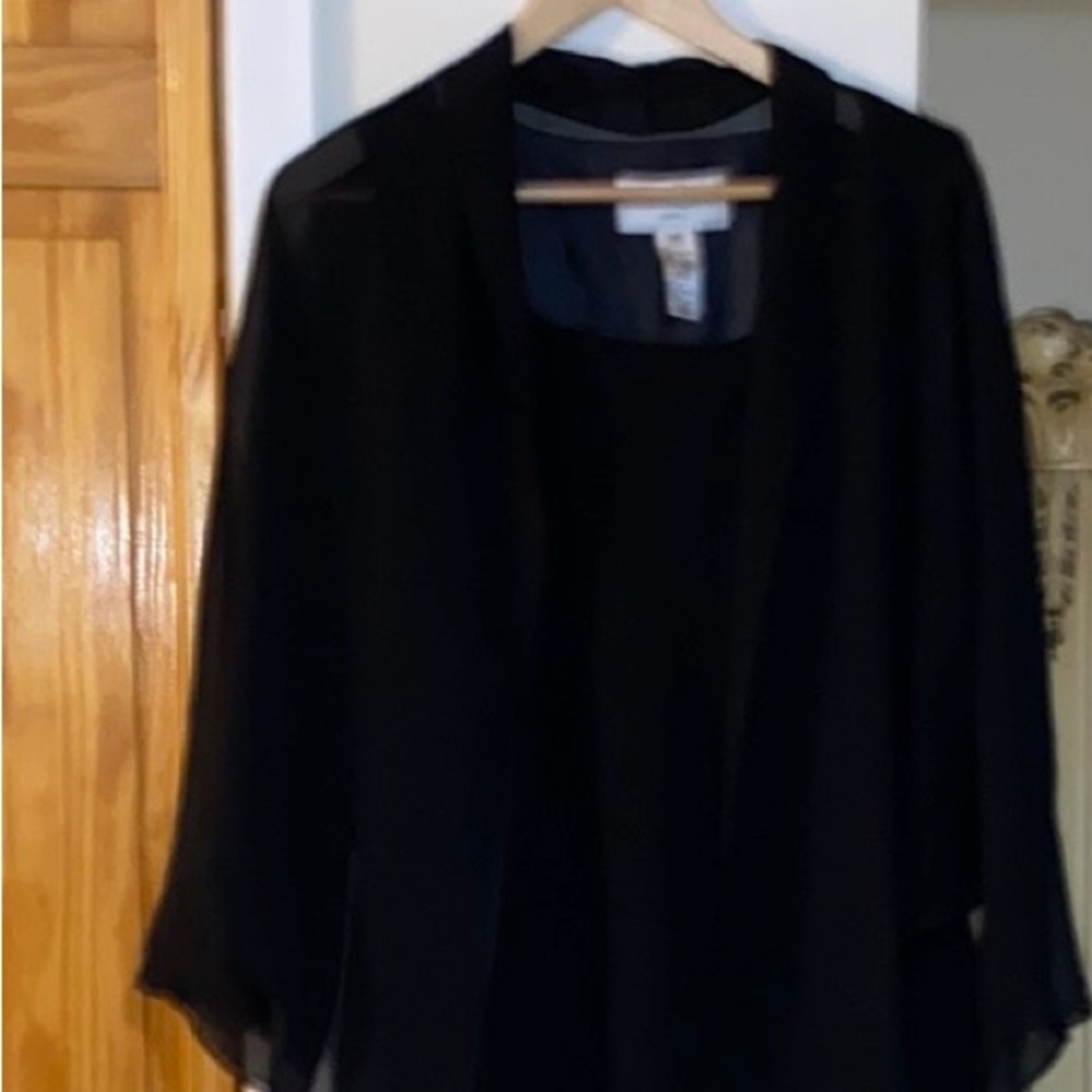 Evan-Picone black evening maxi dress - Picture 2 of 7
